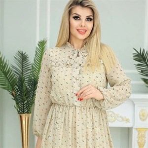 Нарядное платье Шона на подкладке из шифона с принтом