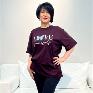 Футболка БАБОЧКА ткань фулайкра трикотаж цвет черный