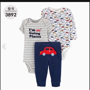 Набор тройка от Carter's для детей 6-24 месяцев | Качественная одежда оптом