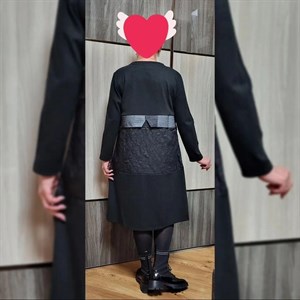 Модель 9361 Зима 2023 2024 Комбинированное платье