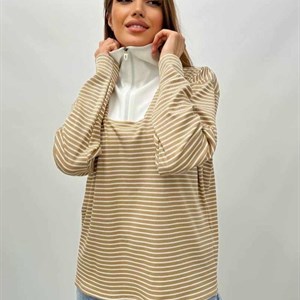 Новинка Лонгслив полу замок Размеры единый Оверсайз