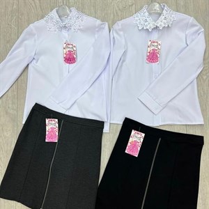 Новинка  ОПТОМ Блузка и юбка для девочек  Размеры