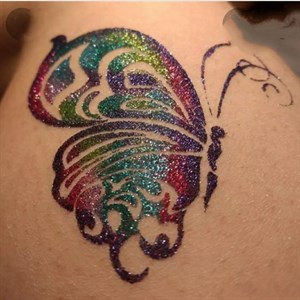 Ручка шприц для Мехенди био тату Блеск тату Глиттер