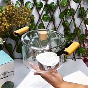 Мультифункциональная термостойкая стеклянная кастрюля