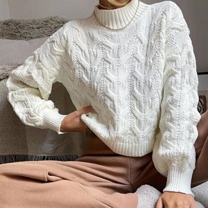 Джемпер с узором косичка это настоящая стильная классика