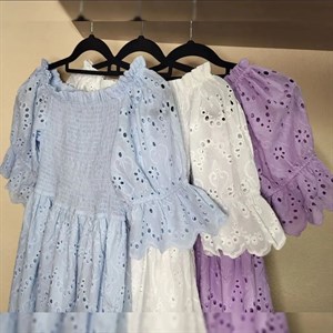 Модель 6616 Платье из х б ткани с выбитым рисунком