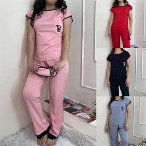 Хлопковые двойки с маской для сна Размер стандарт