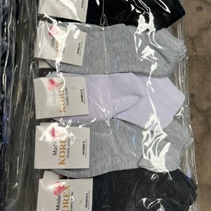 Однотонные короткие носочки оптом, размеры 36–41