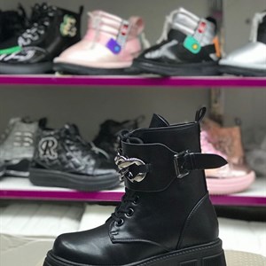 НОВИНКА ЗИМНИЕ САПОГИ ДЛЯ ДЕВОЧЕК НА ШНУРКАХ И ЗАМОЧКЕ