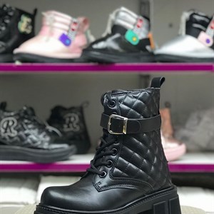 НОВИНКА ЗИМНИЕ САПОГИ ДЛЯ ДЕВОЧЕК НА ШНУРКАХ И ЗАМОЧКЕ