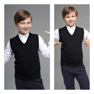 Школьный жилет станет праздничным вариантом если совместить