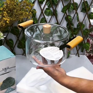 Мультифункциональная термостойкая стеклянная кастрюля