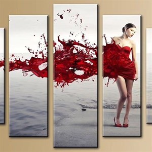 Модульная картина из пяти частей Размер 80 на 140