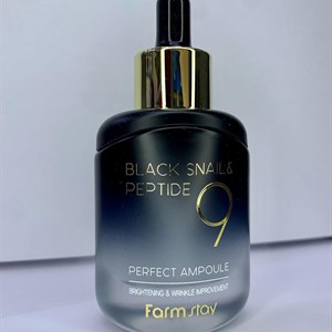 Сыворотка для лица FarmStay Black Snail Peptide9 Perfect