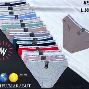 Антифу/Марабут (ANTTIFU/MARABUT) — женское нижнее белье, 15 расцветок, L–XXL, 12 шт в упаковке