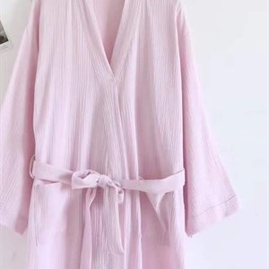 Тонкий муслиновый халат из 100% хлопка – идеальное решение для комфортного отдыха