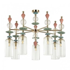 В наличии 8 лампа в стиле Прованс Е27 В цвете металла