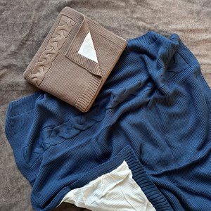 Купите уютный вязаный плед для вашего малыша – идеальный аксессуар для всех случаев