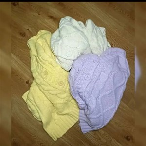 Модель 7634 Джемпер Толстая пряжа крупная вязка ромбы