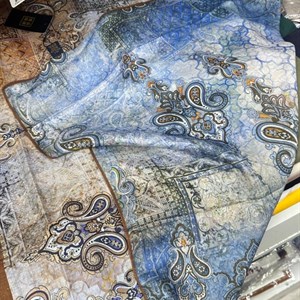 Двусторонние платки 90×90 из хлопкового кашемира — оптом