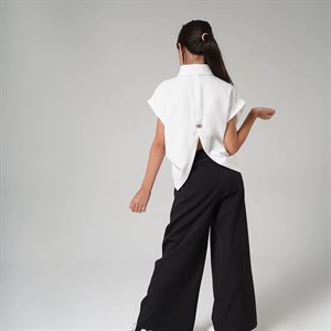 Обалденные двойки Брюки палаццо и рубашка с разрезом