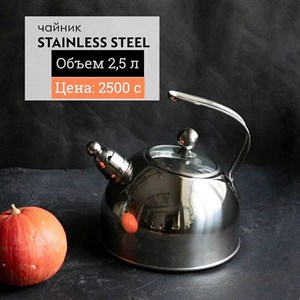 Стильный чайник для кипячения Granhel Stainless Steel