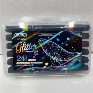 Блестящие двусторонние акриловые маркеры | 12, 24, 36 цветов в наличии