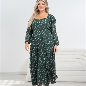 Элегантное платье из шифона для особых случаев - Jazu Brand