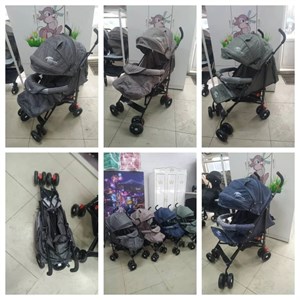 Прогулочная коляска тростик собирается с зонтиком