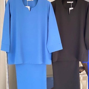 Костюм КРЕП ткань креп шифон размер 50 56 цвет чёрный