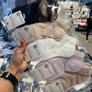 Женские короткие носки из хлопка оптом — размеры 36–41, комплект 10 шт