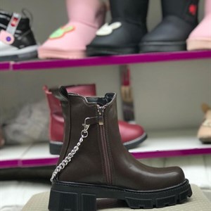 НОВИНКА ЗИМНИЕ САПОГИ ДЛЯ ДЕВОЧЕК НА ЗАМОЧКЕ Цепь