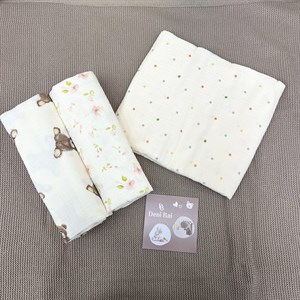 Муслиновые пелёнки для новорожденных - легкие и дышащие