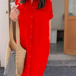 Платья рубашка Ткань хб Размер 42 48 Рабочие пуговицы