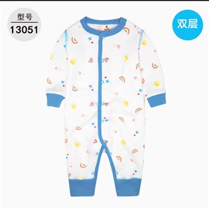 Купите стильный ромпер из 2-х слоев хлопка для малышей - размер 3-24 месяцев