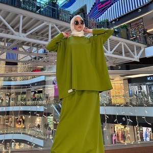 Двойка Абая mim Ткань Турецкий супрем трикотаж хорошего