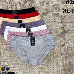Оптовые трусы/бельё ANTTIFU MARABUT — 7 расцветок, 12 шт в упаковке, размеры XL–XXXL