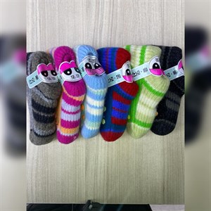 Теплые детские шерстяные вязаные следки - уют для ваших малышей