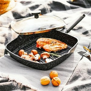 В наличии шикарная гриль сковорода Granhel Nature