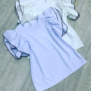 Блузки валан 34 42р 360сом Ткань дубайский шелк