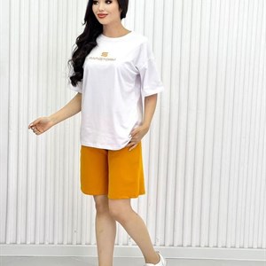 Двойка с шортами Размеры стандарт Ткань СУПРЕМ гладкая