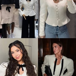 Женский твидовый пиджак с приталенным силуэтом — TALANTOVA collection