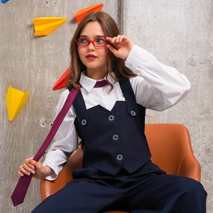 Стильная детская одежда – Лямка-жилет и юбка или брюки для девочек