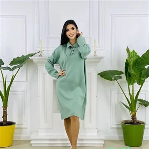 Платья туника Оверсайсз Размер стандарт Ткань трикотаж