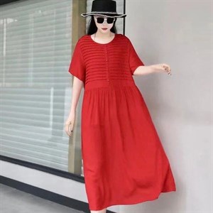 Модель 9876 Летнее шёлковое платье имитация застёжки