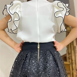 Юбки размеры 32 42 ткань гипюр на подкладке качество