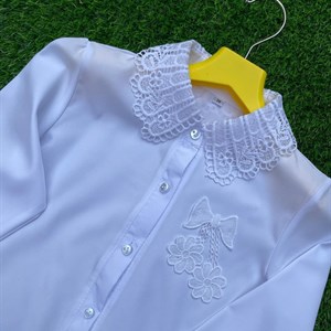 Школьные блузки от 6 до 10 лет Ткань бенгалин   Цена