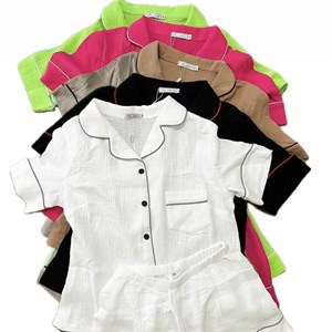 Муслиновые двойки Рубашка с шортами Размеры M L Цена