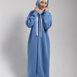 Длинные толстовки с капюшоном и замком Ткань турецкая