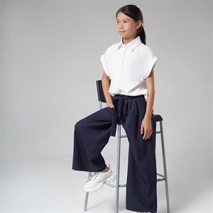 Обалденные двойки Брюки палаццо и рубашка с разрезом